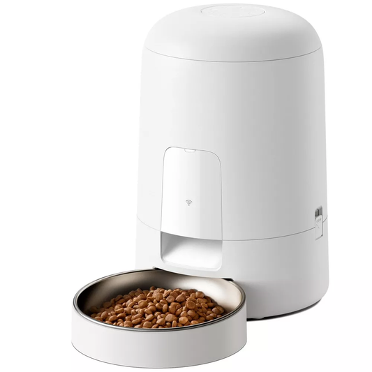 2L Wireless Rechargeable WiFi Smart Automatic Pet Feeder With Stainless Steel Bowl